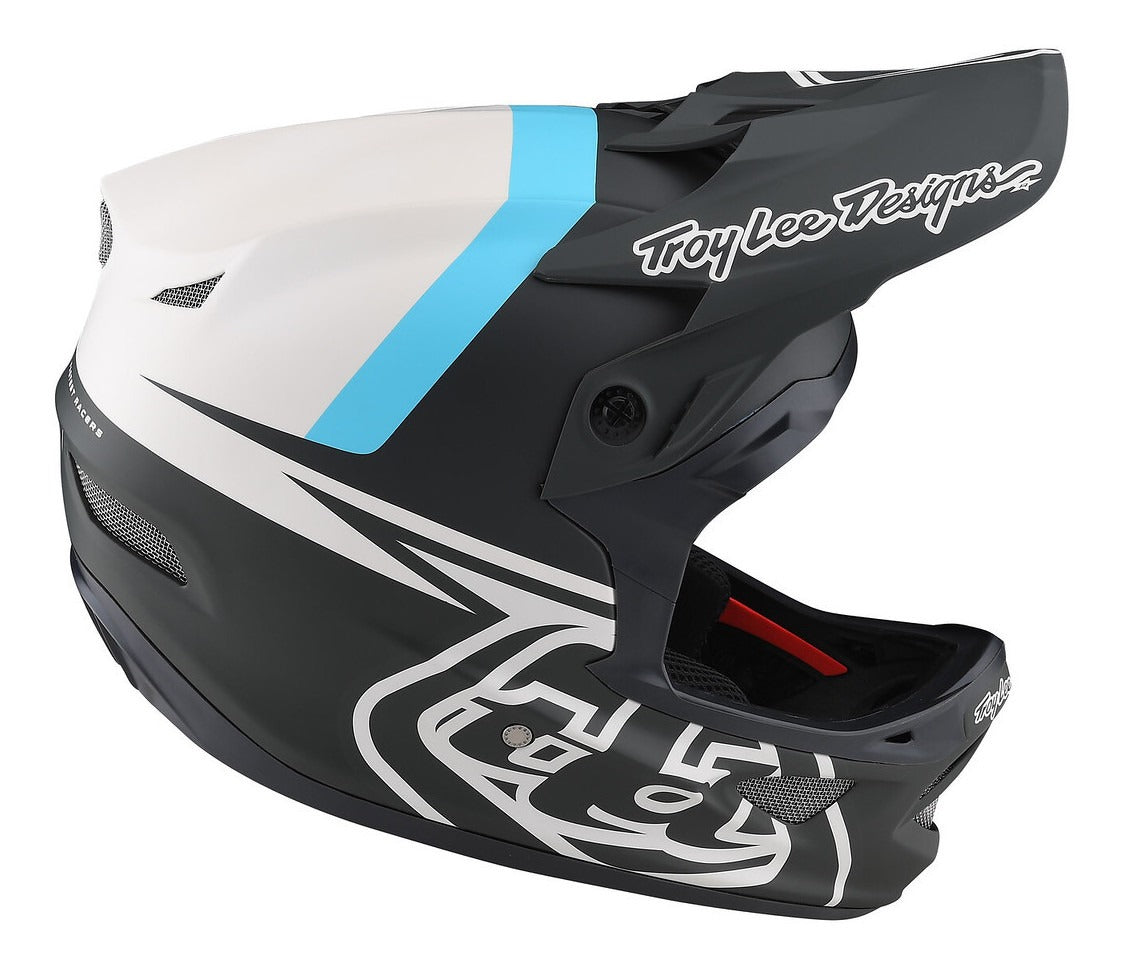 Casco Troy Lee Designs D3 Fiberlite Slant Green
